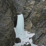 Mountain Dew ice climb on Mt. Kidd, Kananaskis, Alberta